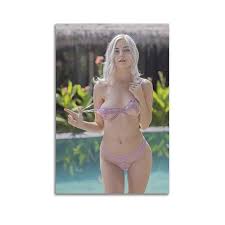 OLIKGFZWF Hot Girl Poster Boobs Posters Eva Elfie Porn Star ...