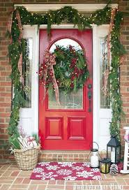 You May Think It S A Bit Too Early To Start Your Christmas Decorating But It S Never T Christmas Porch Decor Front Porch Christmas Decor Christmas Front Doors