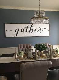 Gather Wood Sign Sign With Quote Gather Wood Sign In Black And White Dining Room Walls Dining Room Wall Decor Room Wall Decor