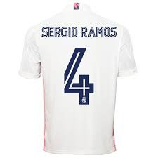 Experience of belonging to real madrid! Sergio Ramos 4 Real Madrid Home Jersey 2020 21 Adidas Fm4735 Sergio Ramos Amstadion Com