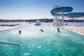 Great for snorkelling (go around the southerly peninsula for best experience). Pools And Beaches At Campsite Valalta Fkk Naturist Rovinj Istria Croatia Naturist Camp Valalta