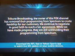 Sometimes there is audio and no picture when watching live tv; Stalemate Over Fees Could Keep Witi Tv Off Spectrum Cable Through Weekend