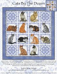 cats by the dozen cross stitch chart