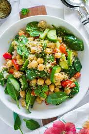Maybe you would like to learn more about one of these? Healthy Vegetarian Quinoa Chickpea Spinach Salad Spinach Recipes Healthy Chickpea Spinach Salad Vegetarian Recipes Healthy