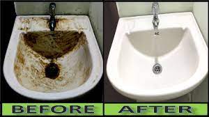 Dirt in and of itself isn't dirty, an item becomes dirty when it is exposed to dirt, or soiled by it. How To Turn Dirty Wash Basin Sink Into Pure White At Home Ceramic Porcelain Sink Cleaning Youtube