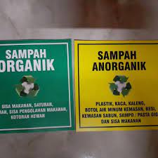 Sampah jenis ini juga biasa disebut sampah basah. Stiker Sampah Organik Dan Anorganik Minim 10 Lembar Shopee Indonesia