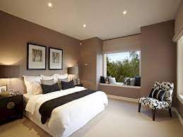 This very modern bedroom design features that buttoned upholstered headboard attached to the platform frame, which is also upholstered. Best Color Modern Bedroom Design 38 Best Color Modern Bedroom Design 38 Design Ideas And Photos Modern Bedroom Colors Modern Bedroom Master Bedrooms Decor