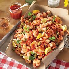 Shrimp Boil With Green Olives And Lemon Recipe Recipe Seafood Entrees Shrimp Boil Shrimp Boil Recipe