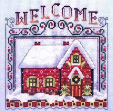 Ems designs are available at needlework shops worldwide. Winter Welcome Home Cross Stitch Pattern By Stoney Creek