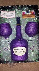 See more ideas about mini alcohol bottles, mini alcohol bottles gifts, liquor gifts. Purple Conyack Liquor Bottle Crafts Diy Wine Glasses Gift Alcohol Bottle Decorations