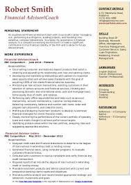 Top 20 financial advisor resume objective examples you can use. Financial Advisor Resume Samples Qwikresume