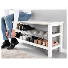 Tjusig Bank Mit Schuhablage Weiss Ikea Deutschland Diy Shoe Storage Bench With Shoe Storage Entryway Shoe Storage