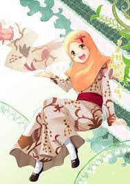 Happiness Is In Remembering Allah When You Change For The Sake Of Allah When You Believe And Leave All Your Matte Anime Muslimah Anime Muslim Islamic Cartoon