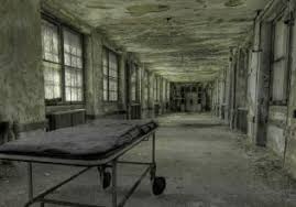 Charity that rejuvenates mental health hospitals with contemporary art. Old Creepy Mental Hospital Escape Fan