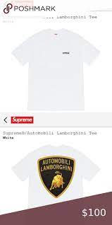 Supreme Automobili X Lamborghini Tee Supreme Shirt Tee Shirts Tees