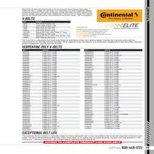 Continental V Belt Size Chart Best Picture Of Chart