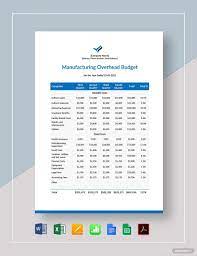 Free Manufacturing Overhead Budget Template Google Docs Google Sheets Excel Word Template Net Facebook Frame Prop Facebook Frame Budget Template