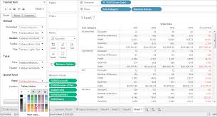 Format At The Worksheet Level Tableau