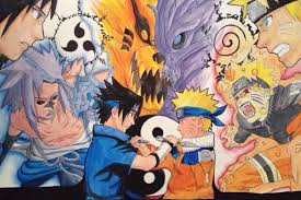 Naruto And Sasuke Yin Yang 50x70 Naruto And Sasuke My Drawings Naruto