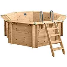 Interline Holzpool Bali 8 Eck O355cm 50700214 Holzpool Pool Holz