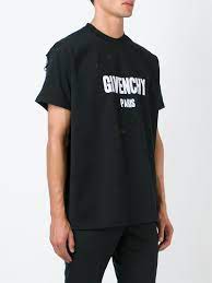 Givenchy Cotton Distressed Effect T Shirt In Black For Men Lyst