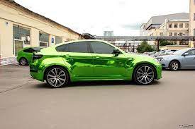 Bmw X6m Chrome Green Hulk Style 4 Bmw X6 Suv Trucks Fast Cars