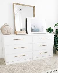 H Design Interiors On Instagram Ikeahack Well Kind Of All We Did Was Spruce Up This Ikea Malm Dresser Wi Ikea Malm Dresser Ikea Dresser Makeover Ikea Malm
