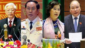 Công bố hiến pháp, luật; LÆ°Æ¡ng Lanh Ä'áº¡o Tá»•ng Bi ThÆ° Chá»§ Tá»‹ch NÆ°á»›c Chá»§ Tá»‹ch Quá»'c Há»™i Thá»§ TÆ°á»›ng