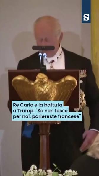 Alla cena di Stato alla Casa Bianca, Re Carlo III strappa risate e applausi  con una battuta rivolta a Donald Trump. Il sovrano cita una recente frase  del presidente Usa sull’Europa che "parlerebbe ...