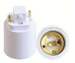 G24 To E27 2pin Light Bulb Socket Adapter With Ce