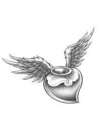 Otherwise too a winged heart tattoo, with the name or without it. Black Angel Wing With Broken Halo Tattoos Heart With Halo And Angel Wings Tattoo Angel Wings Tattoo Heart With Wings Tattoo Wings Tattoo