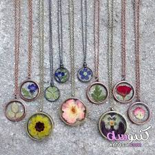 سلاسل اكسسوارات هاند ميد Pressed Flower Necklace Pinterest Jewelry Jewelry