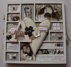 Certains modèles peuvent se fixer au mur, d'autres sont à poser et d'autres encore offrent les deux possibilités. Album Scrap Biptyque Amour Cadre Deco Scrapbooking Idee Home And Deco