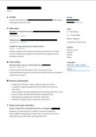 Students who are going to college must have a strong recommendation and a resume. Resume Of A Freshman Cs Student Who Wants To Land An Internship At Google Resumes