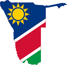 Although it does not border zimbabwe, less than 200 metres (660 feet) of the zambezi river separates the two. File Flag Map Of Namibia Svg Wikipedia