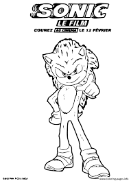 Download and print these sonic the hedgehog tails coloring pages for free. Sonic The Hedgehog Movie From The Producer Of The Fast And The Furious Coloring Pages Printable