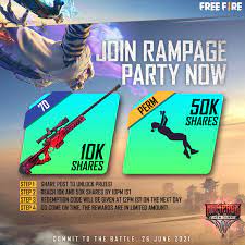 In order to receive the rewards, you will have to connect to your facebook or. Garena Free Fire Redeem Code For Death Glare Emote And Awm Duke