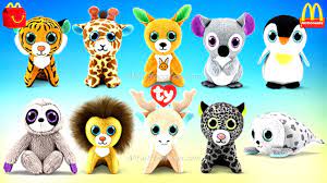 2021 Mcdonald S Ty Teenie Beanie Boos Happy Meal Toys Plush Full Set 10 Europe Usa May Collection Youtube