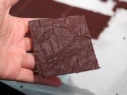 Decor Chocolat Imitation Papier Froisse Embout De Buche Recette Decoration Chocolat Chocolat Faire Fondre Du Chocolat