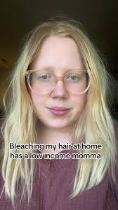 Part one bleaching my hair at home as a low income mom trying to care ...