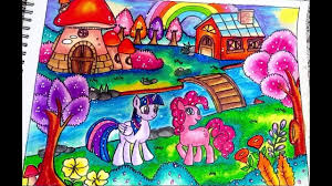 Friendship is magic ada tokoh utama yang disebu mane 6 yaitu : Cara Menggambar Dan Mewarnai My Little Pony Dengan Gradasi Warna Oil Pastel Crayon Youtube