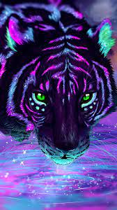 Dress up your phone with neon green wallpaper app free download, neon blue or neon pink dress. Tiger Wallpapers Picture Hupages Download Iphone Wallpapers Tiger Art Cat Painting Animal Wallpaper
