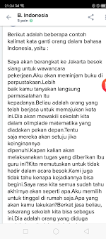 Pertama, ubahlah kalimat itu menjadi kalimat majemuk dan kedua gantilah ungkapan. 5 Kalimat Yang Di Dalamnya Terdapat Kata Ganti Orang Brainly Co Id