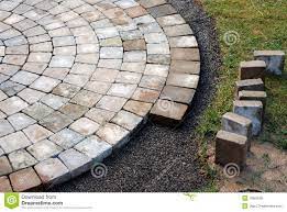 Ladrillos, bloques de hormigón y adoquines de piedra son materiales de construcción que nos para mejorar el diseño de tu jardín, patio o terraza los ladrillos, bloques de hormigón o adoquines. Colocacion De Ladrillos Del Patio Foto De Archivo Imagen De Interbloqueo Superficie 13903566