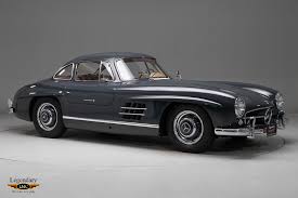 Only 1,400 of these famous cars with the upswinging doors were built between 1954 and 1957, which thanks to their characteristic shape reminiscent of the wings of a seagull gave the car its gullwing moniker. 1956 Mercedes Benz 300sl Gullwing