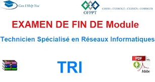 Examen De Fin De Module Technicien Specialise En Reseaux Informatiques Ofppt Cours Exercice Examen En 2020 Reseau Informatique Technicien Informatique Informatique