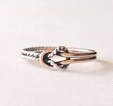 Love Knot Ring Celtic Knot Ring Gold Ring Gold And Silver Ring Promise Ring Love Knot Ring Celtic Knot Ring Gold Silver Rings