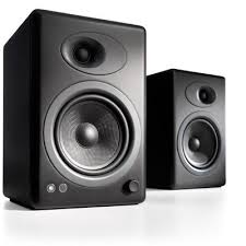 Audioengine A5 Classic Powered Bookshelf Speakers With Stands Pair Black Desktop Speakers Wireless Speaker System Powered Speakers