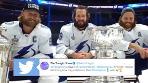 Страницыкомпанииспорт и отдыхспортивная командаšportový trénerвидеоnikita kucherov + steven stamkos are unstopable. Stamkos Kucherov And Hedman Appear On The Tonight Show With Terrific Cameos From Other Players Article Bardown