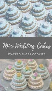 Wedding Cake Decorated Sugar Cookies Mini Wedding Cake Stacked Cookies Wedding Cookies Wedding Cake Cookies Cookie Recipes For Kids Sugar Cookies Decorated